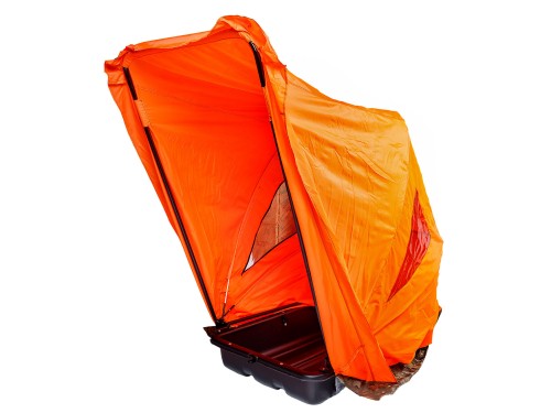 Сани волокуши с палаткой